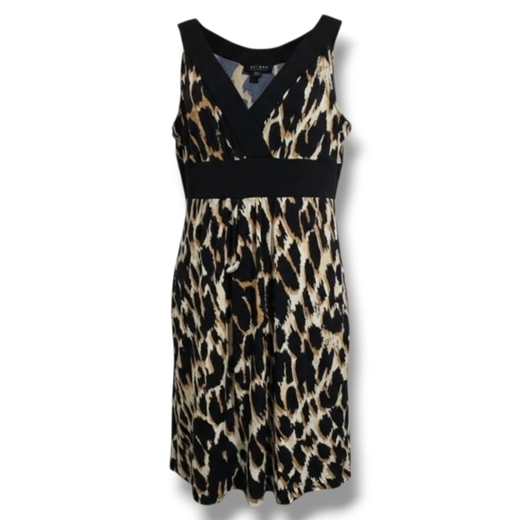 Axcess Dresses & Skirts - Axcess by Liz Claiborne Women’s Animal Print Sleeveless Empire Waist Dress Large
